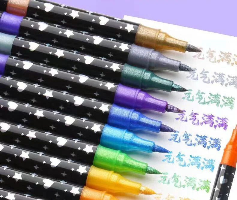 Glitter Markers 24-ألوان جليتر