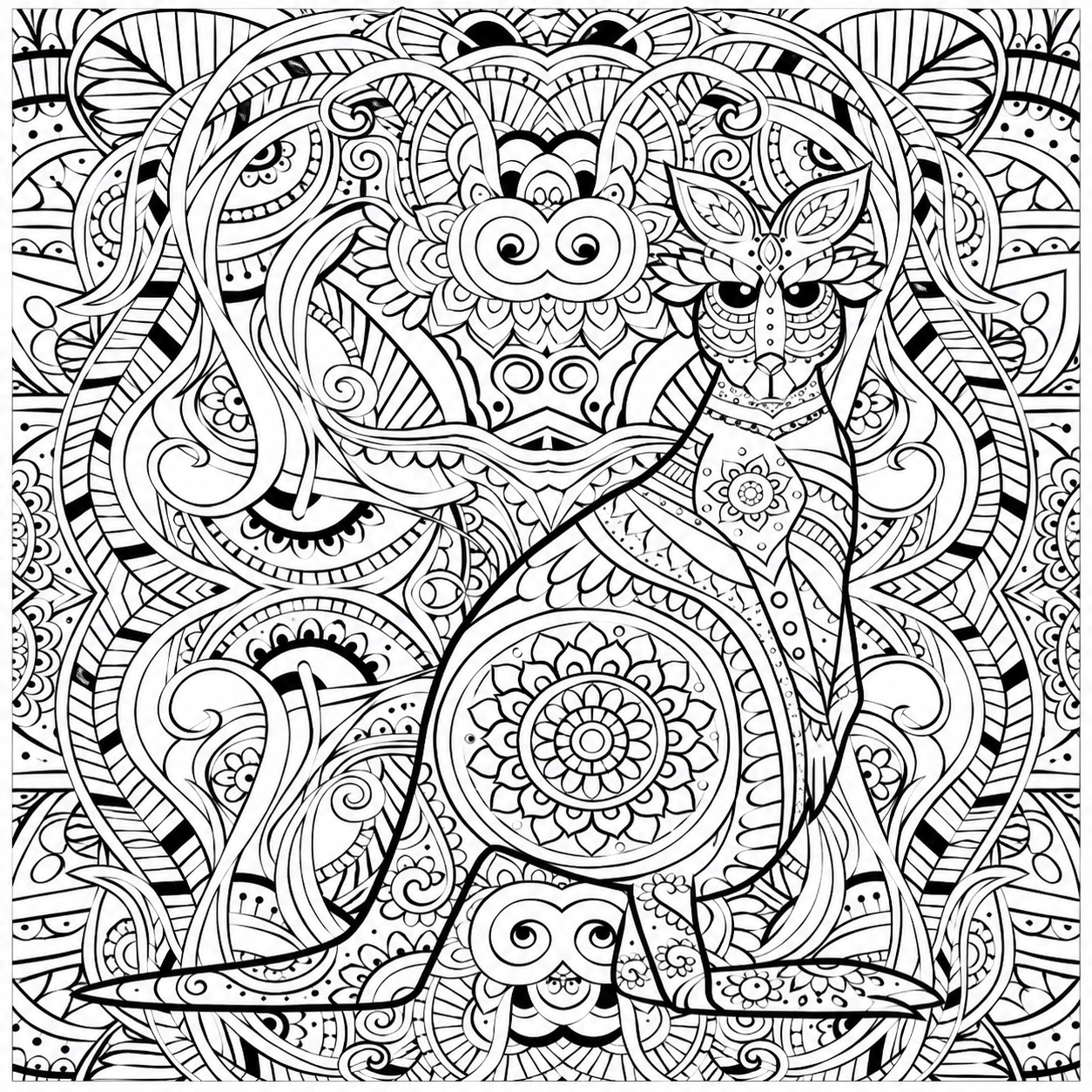 Mandala Coloring Book – 30×30 cm