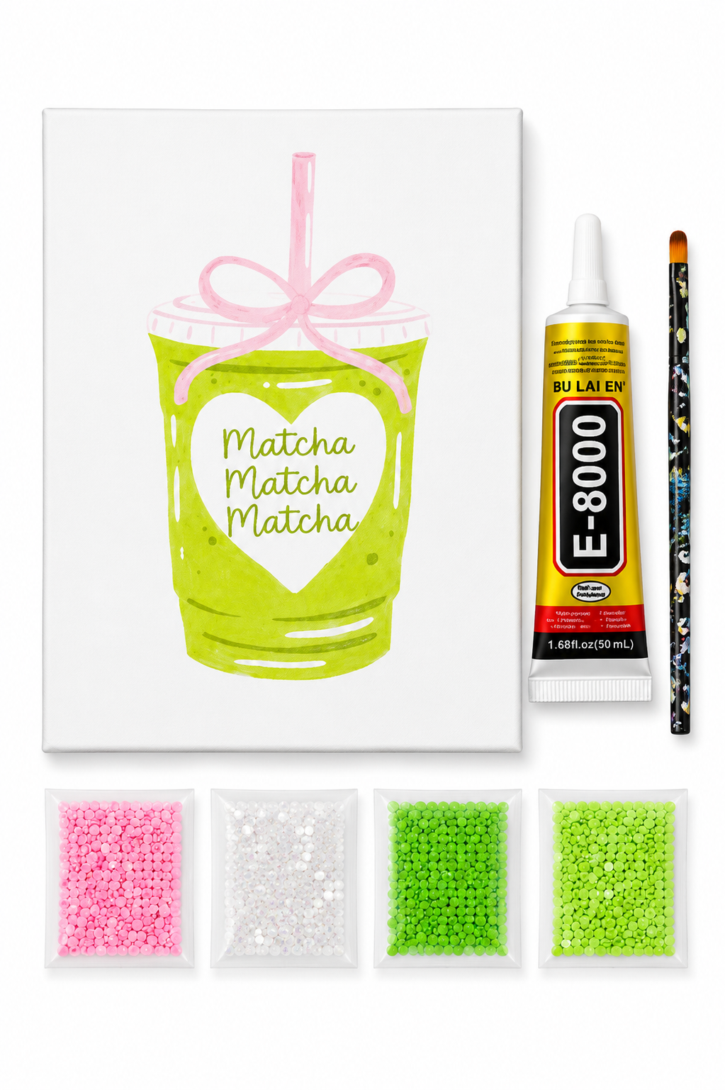 Acrylic Matcha Lover Diamond bedazzling Kit