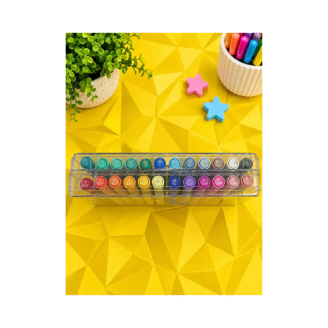 24-Colour Acrylic Marker Set
