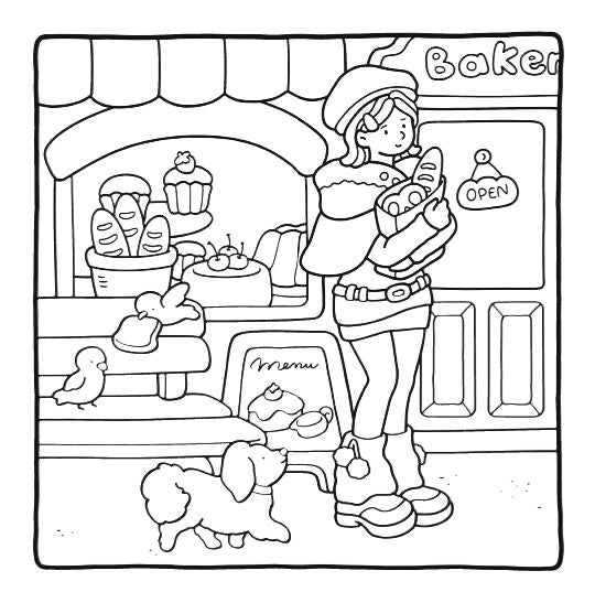 ✨ Girly Diaries –  Coloring Book ✨