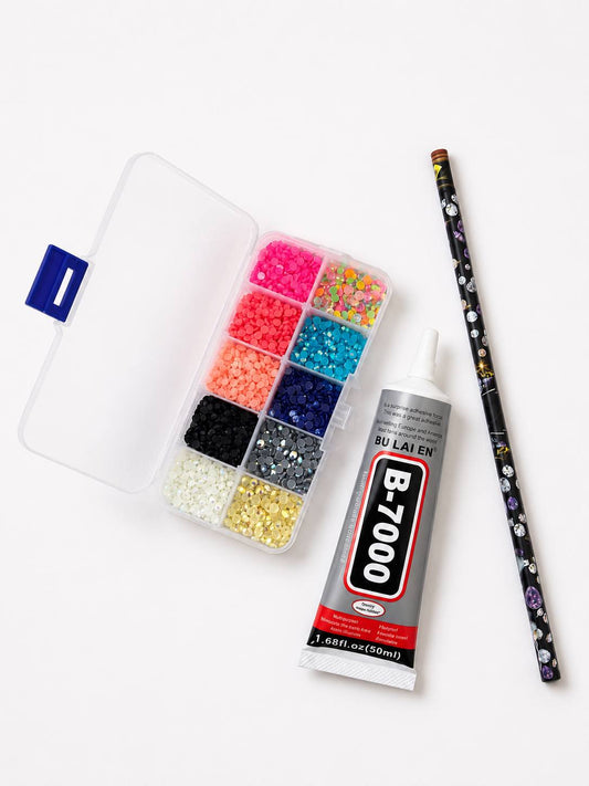 Sparkle Diamond Art Kit – 10 Colors ✨