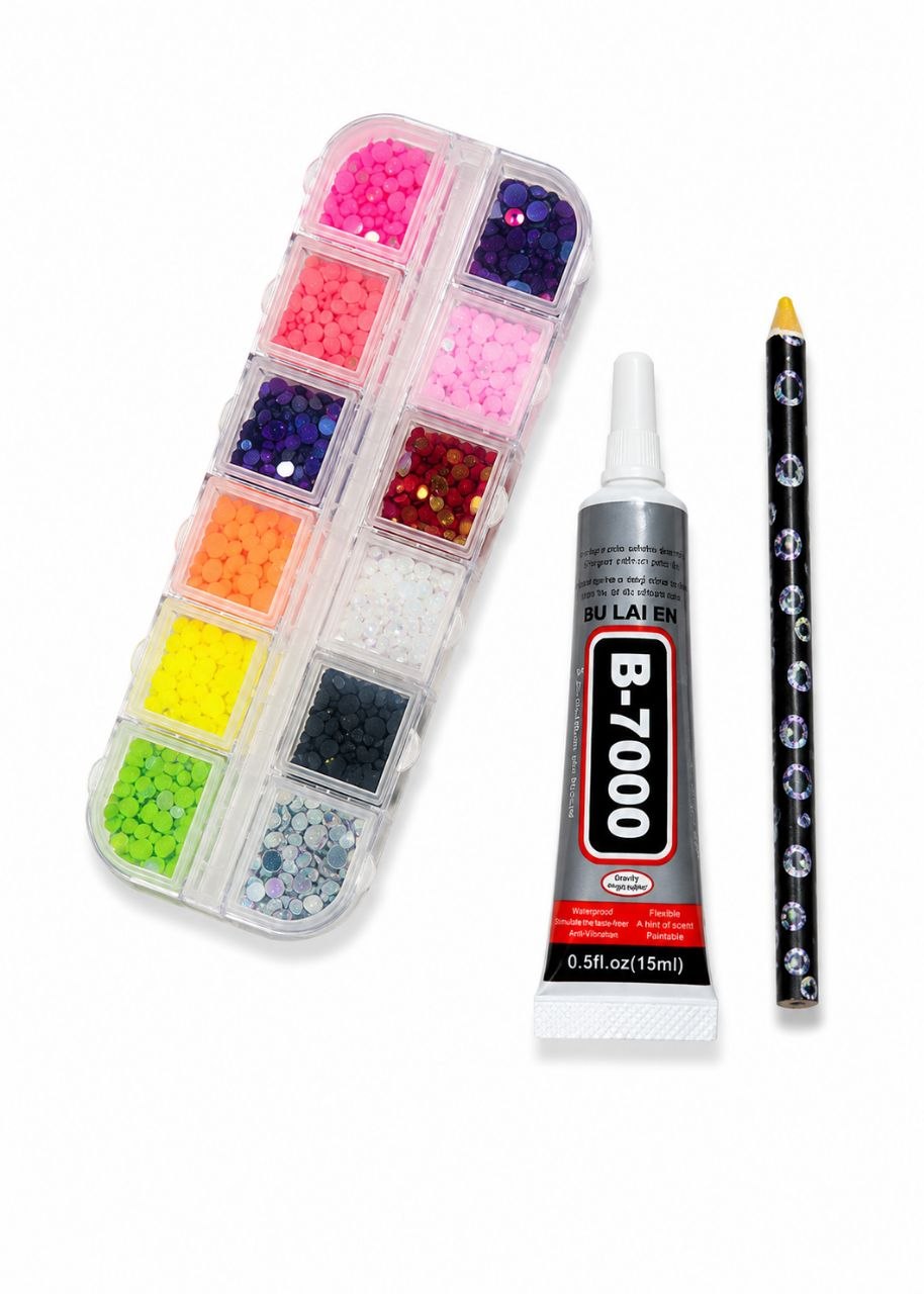 Small Sparkle Diamond Art Kit – 12 Colors
