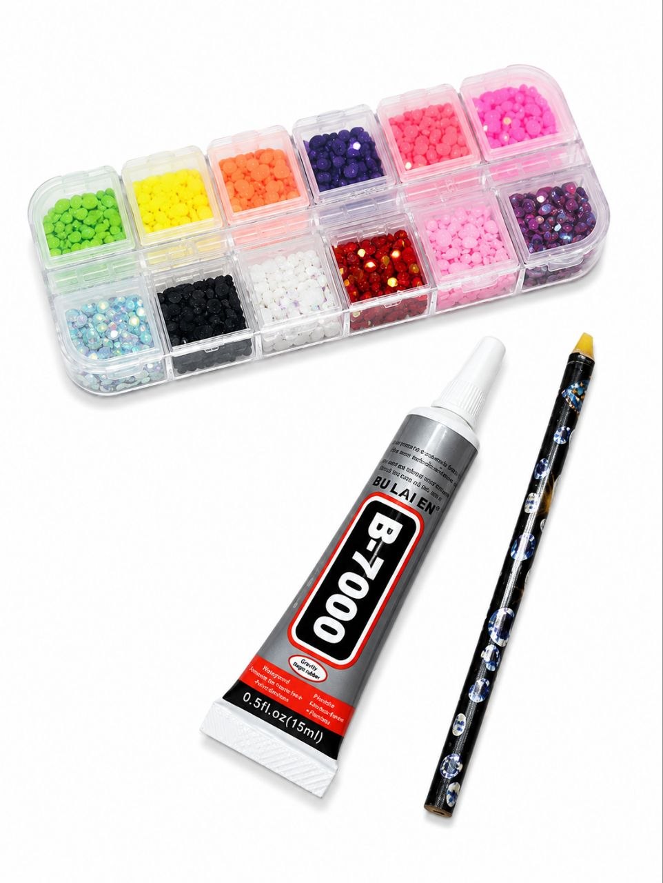 Small Sparkle Diamond Art Kit – 12 Colors