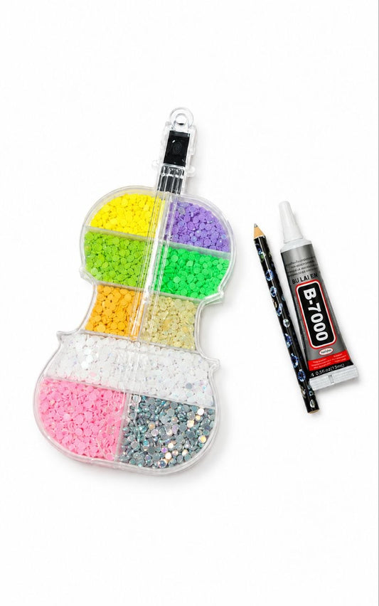 Guitar Sparkle Diamond Art Kit –11 Colors