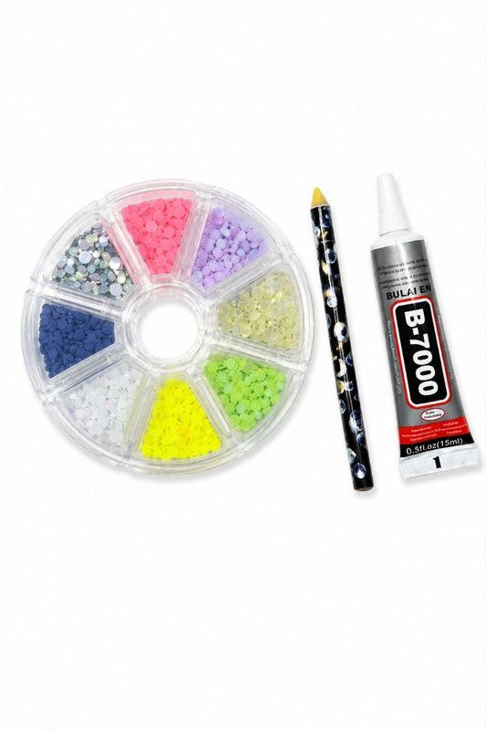 circle wheel Sparkle Diamond Art Kit –8  Colors
