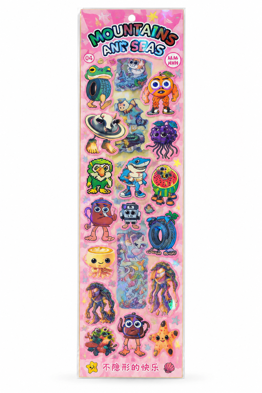 Colorful Character 100 Stickers