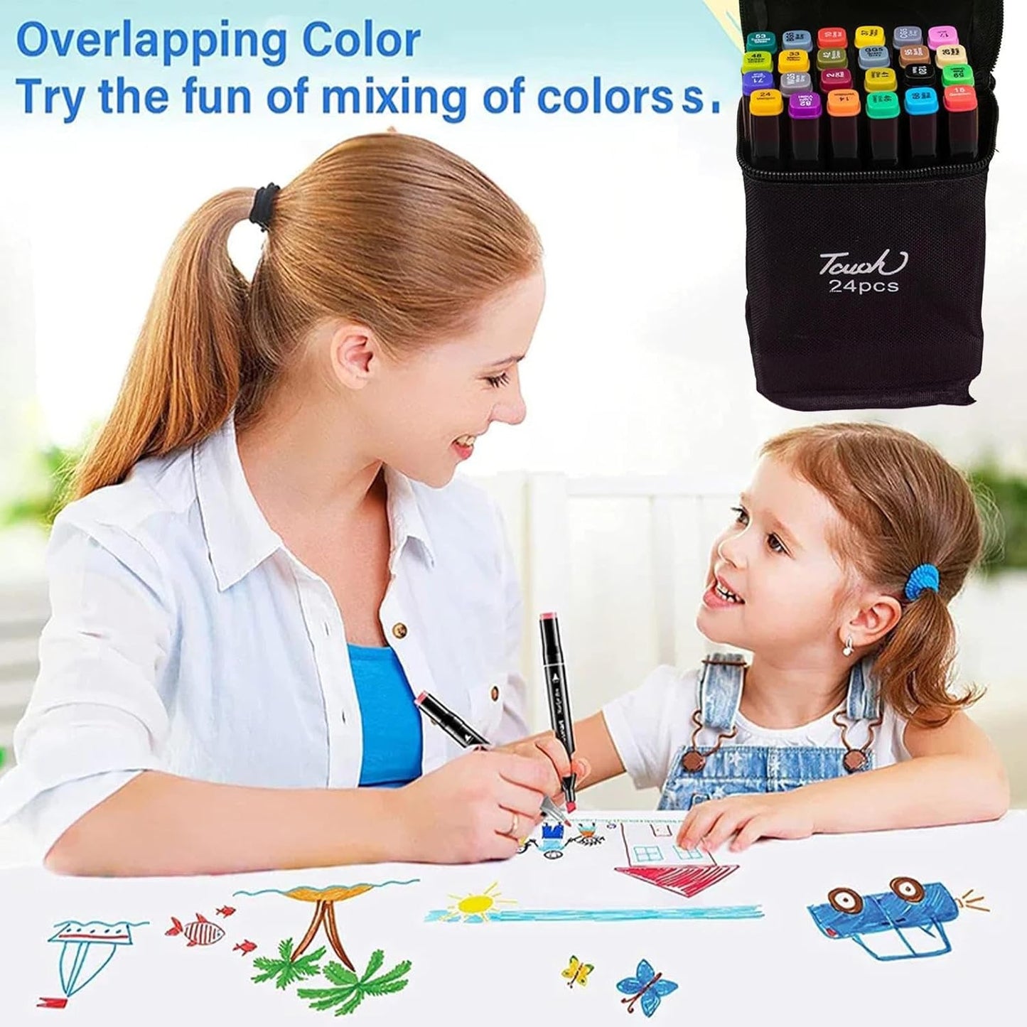 Offer C-  Coloring book with  80-color set.