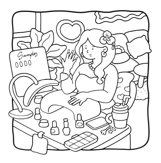 ✨ Girly Diaries –  Coloring Book ✨
