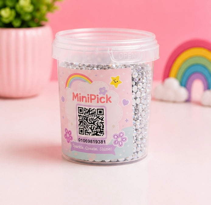 70 to 100 grams rhinestone container