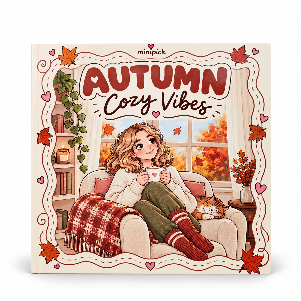 Autumn Cozy Vibes Colouring Book