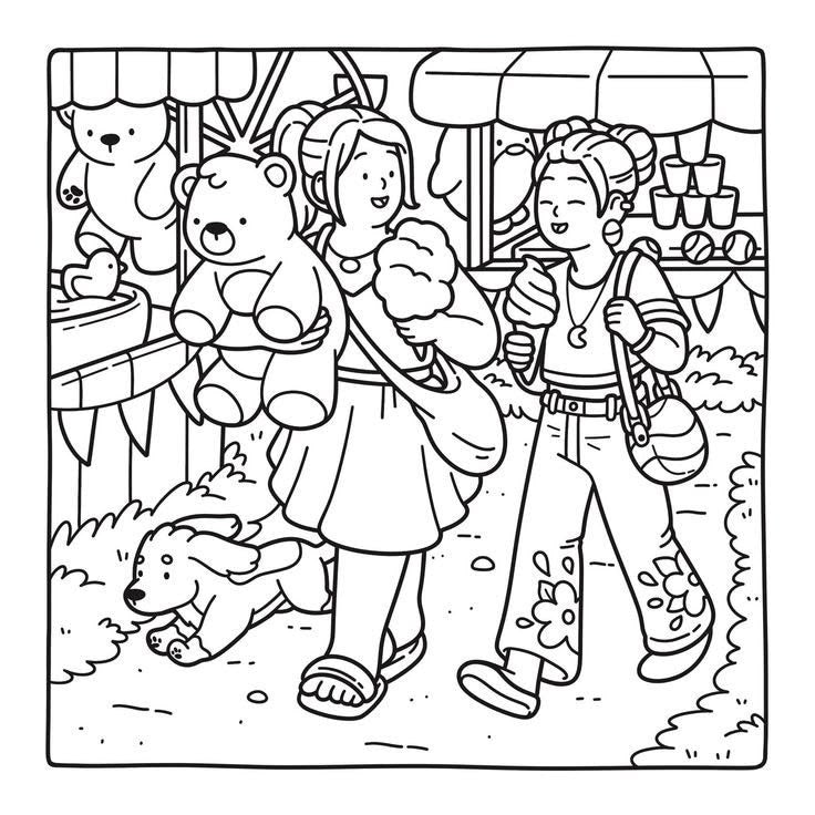Curvey cuties coloring book