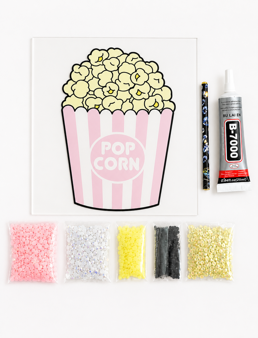 Acrylic Popcorn Sparkle Diamond Art Kit
