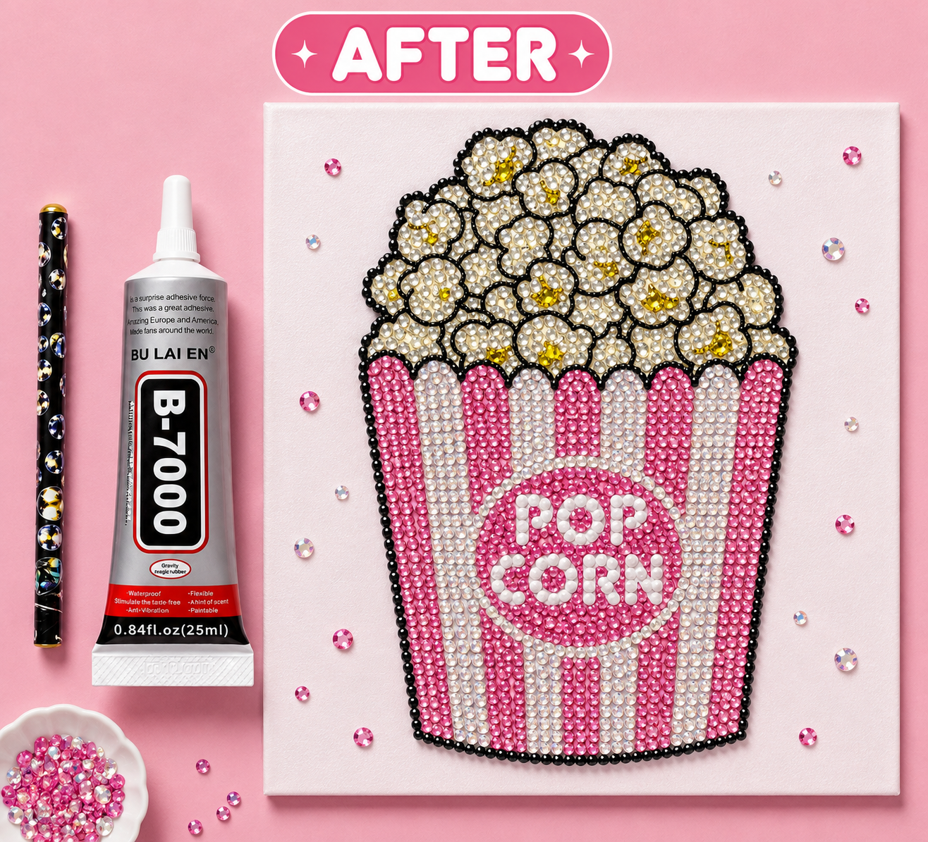 Acrylic Popcorn Sparkle Diamond Art Kit