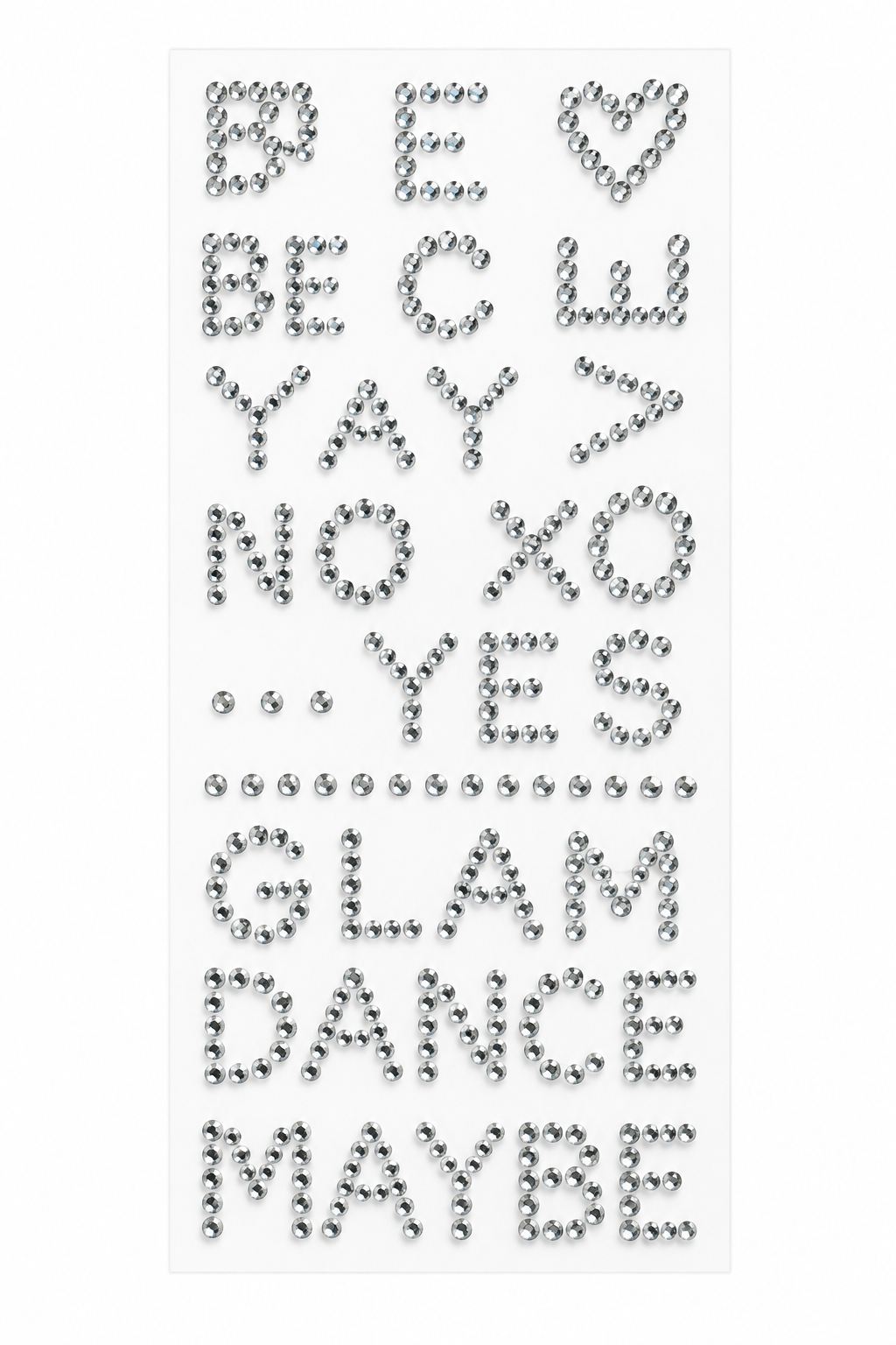Rhinestone Sticker Sheet