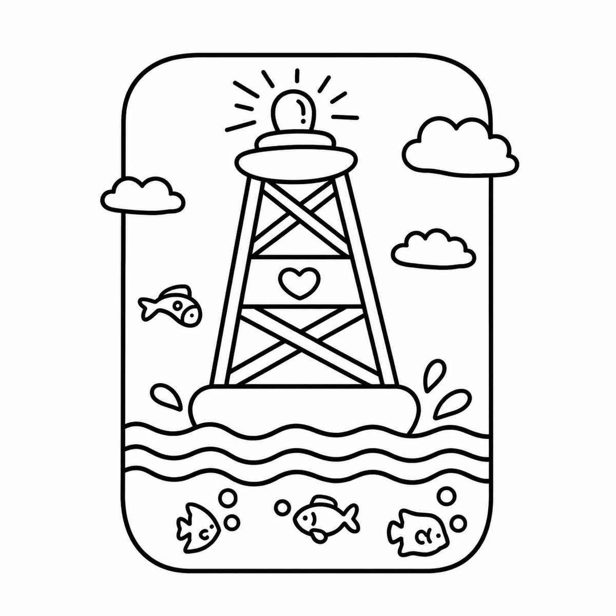 sea dreams  – Mini Coloring Book