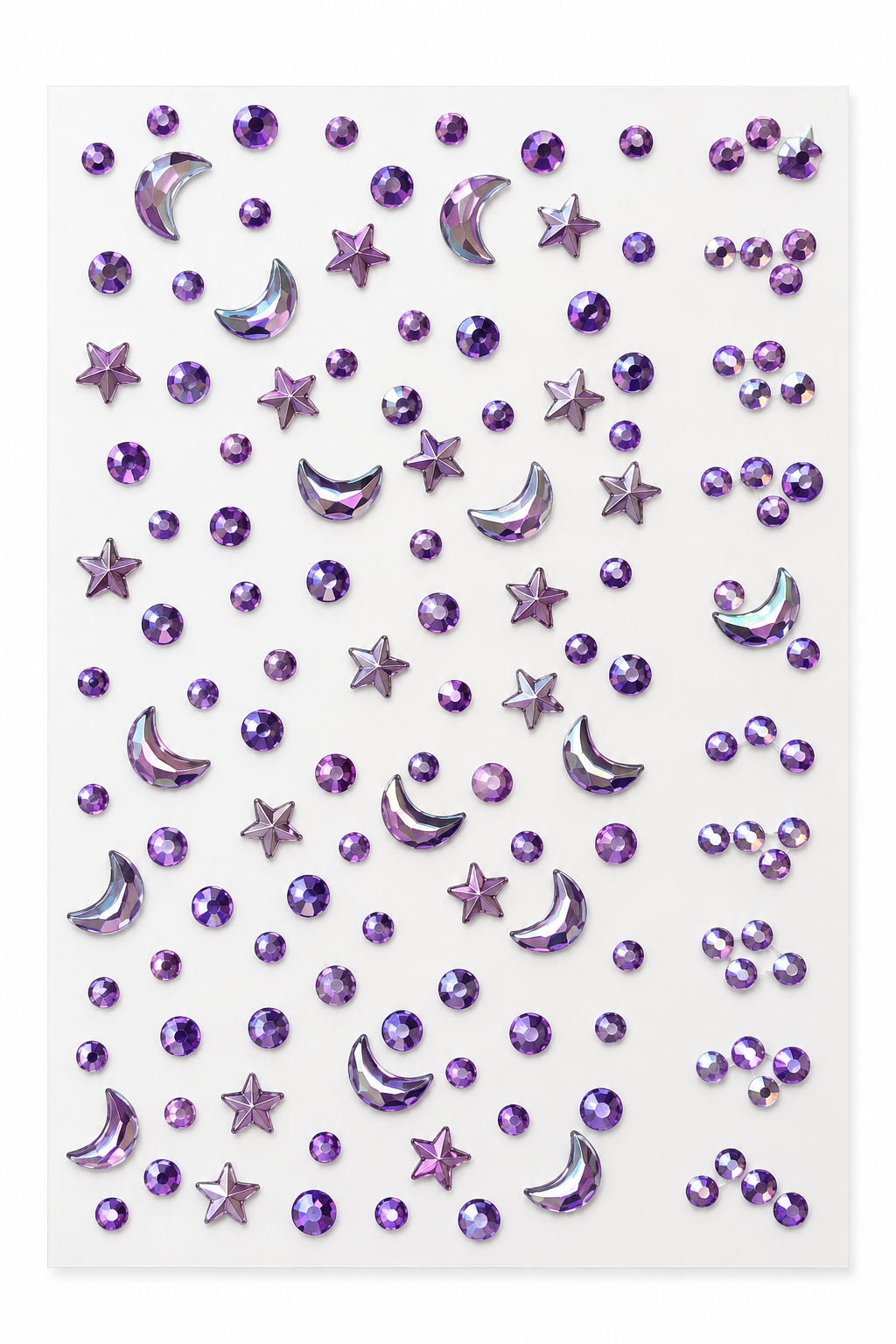 Iridescent Celestial Rhinestone Sticker Sheet