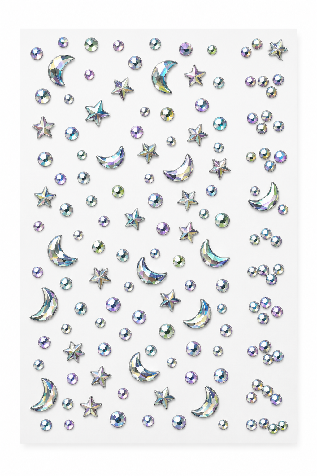 Iridescent Celestial Rhinestone Sticker Sheet