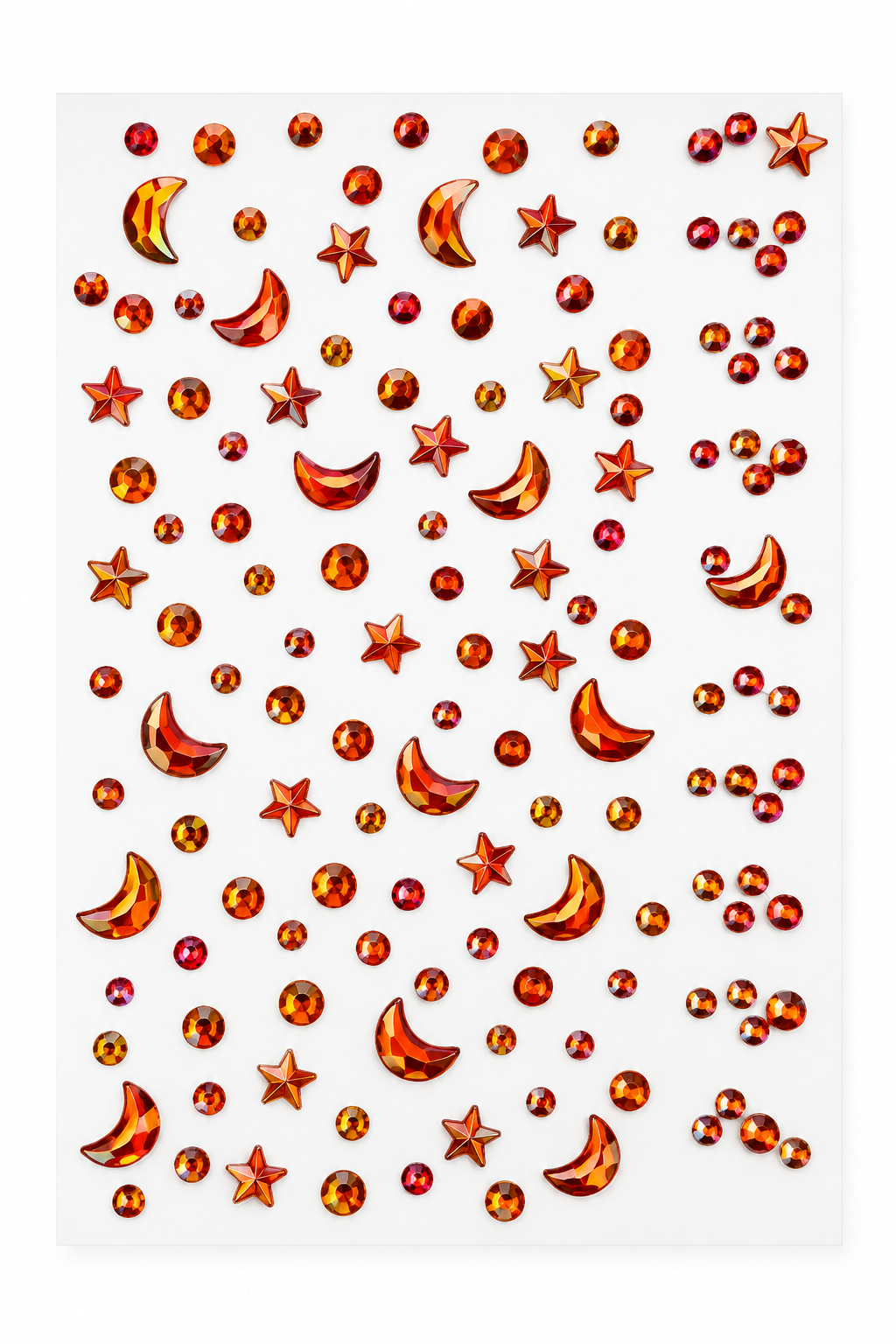 Iridescent Celestial Rhinestone Sticker Sheet