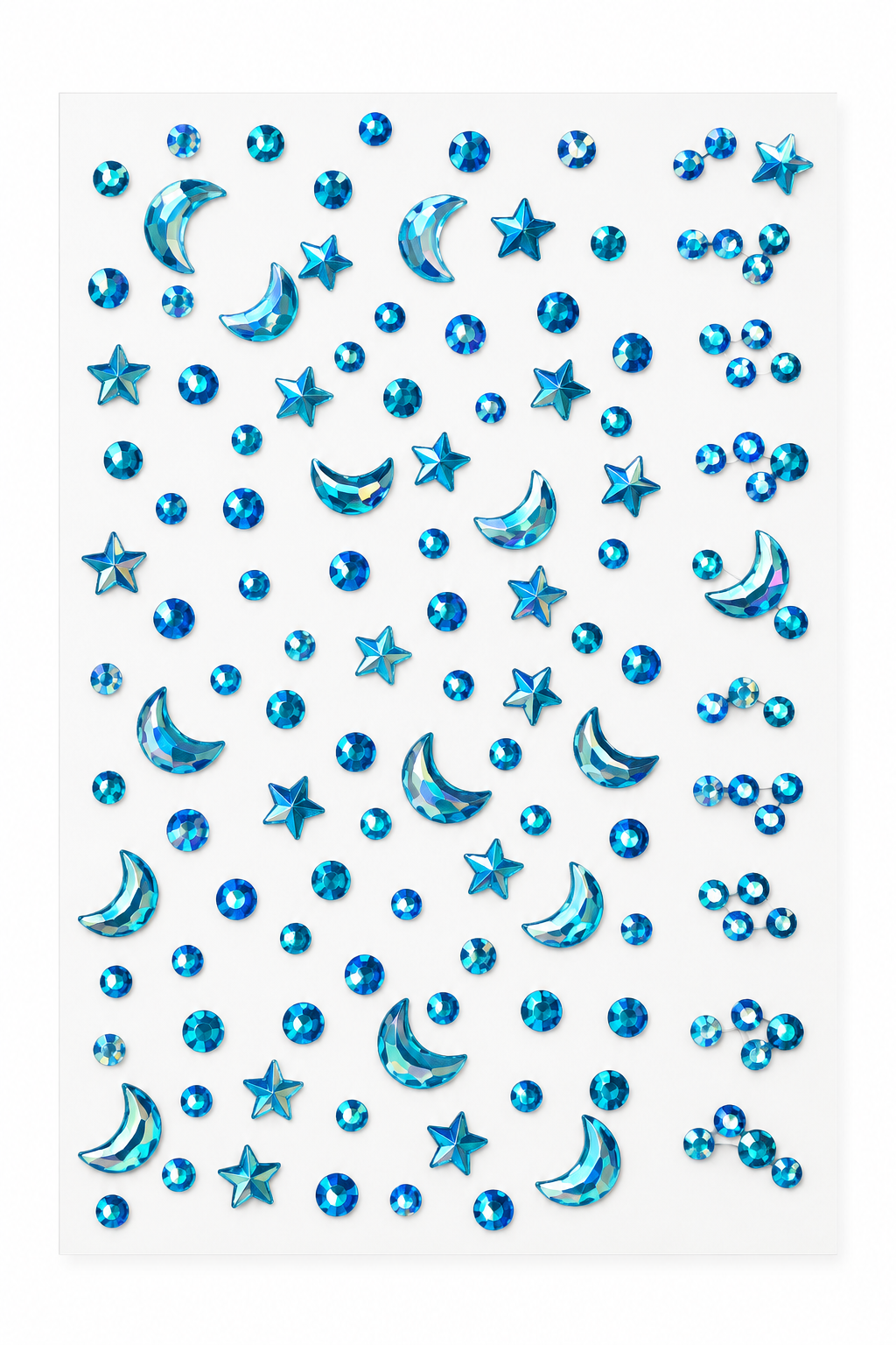 Iridescent Celestial Rhinestone Sticker Sheet