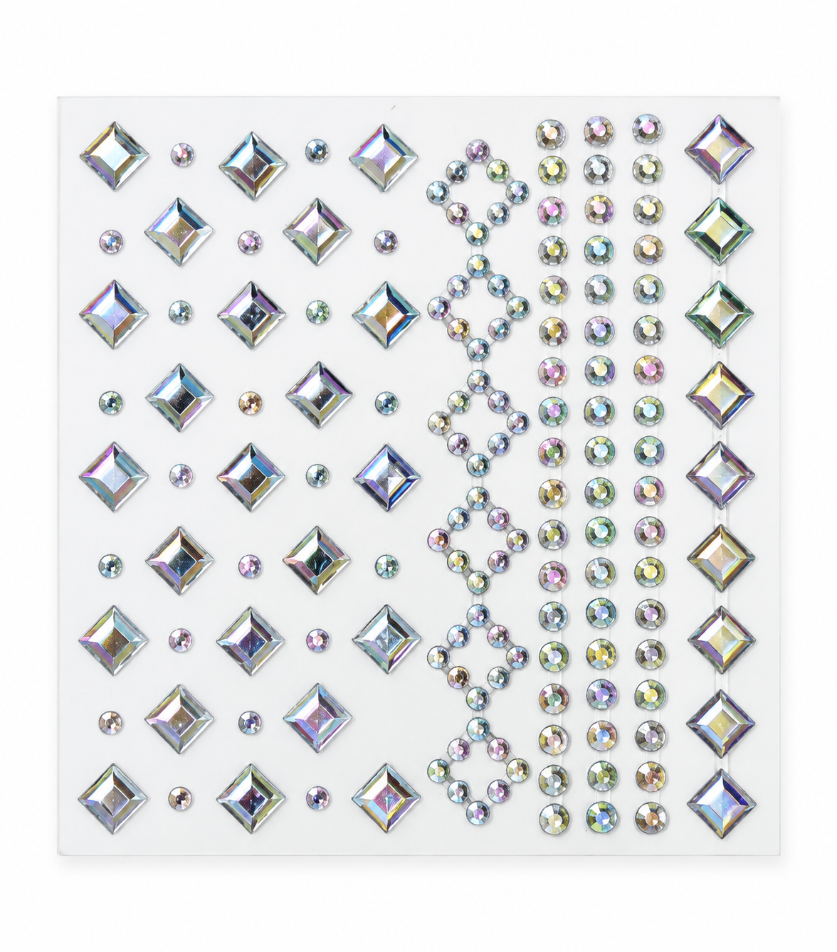 Iridescent Celestial Rhinestone Sticker Sheet