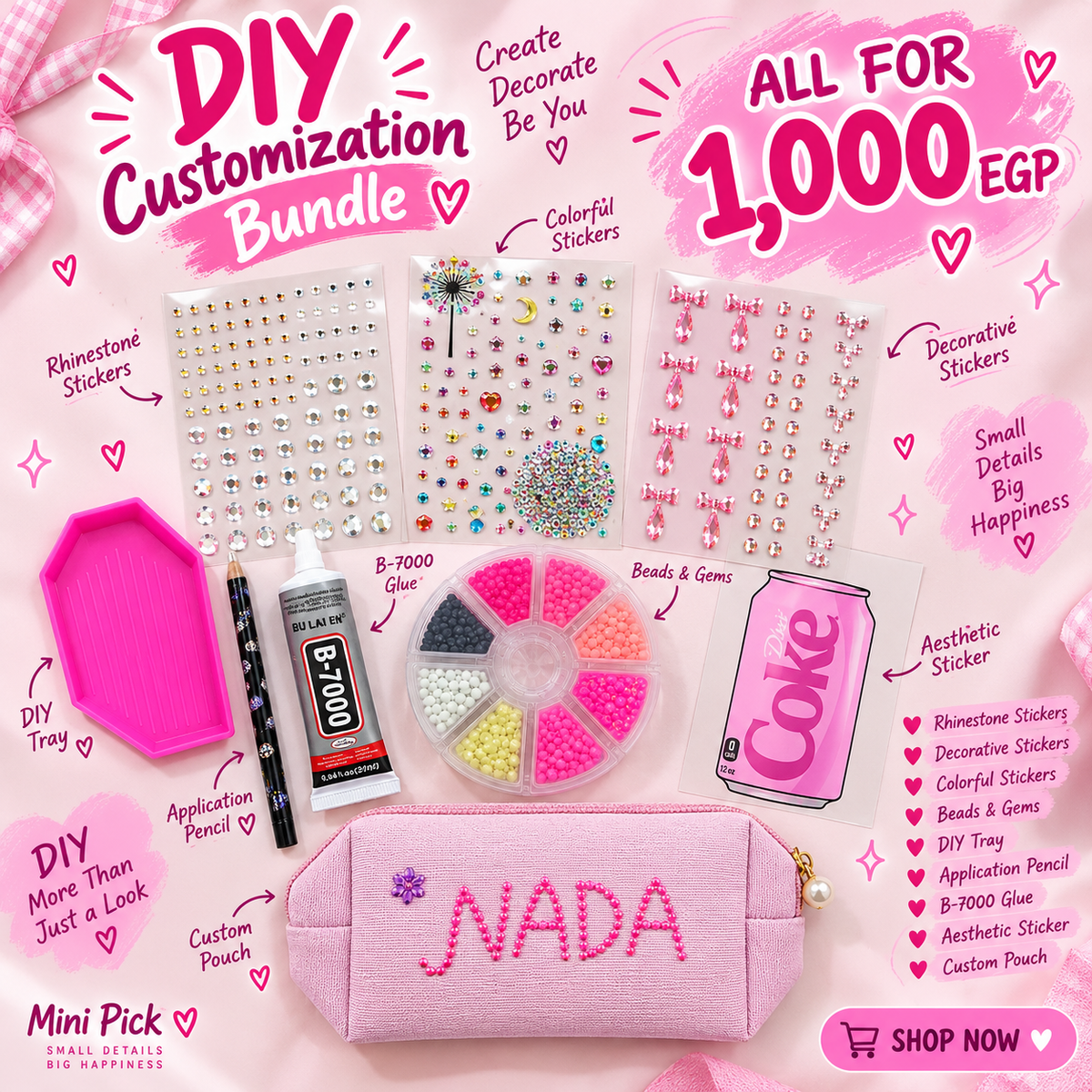 Pink Bedazzling Kit 🎀