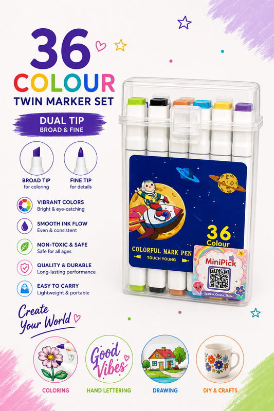 36-Piece Touch Art Marker Pen Set