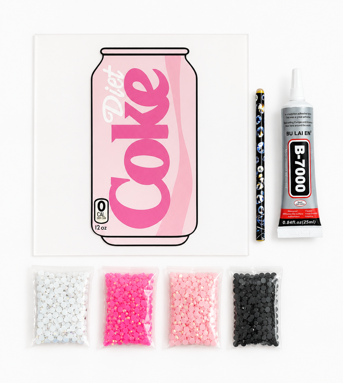 Acrylic coke Sparkle Diamond Art Kit