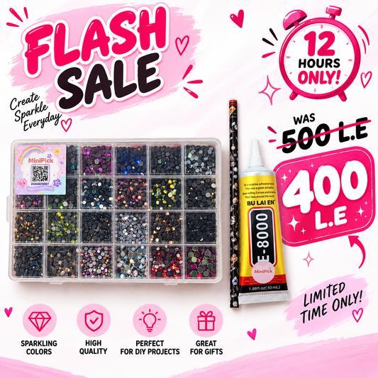 Black -Sparkle Diamond Art Kit – 24Colors