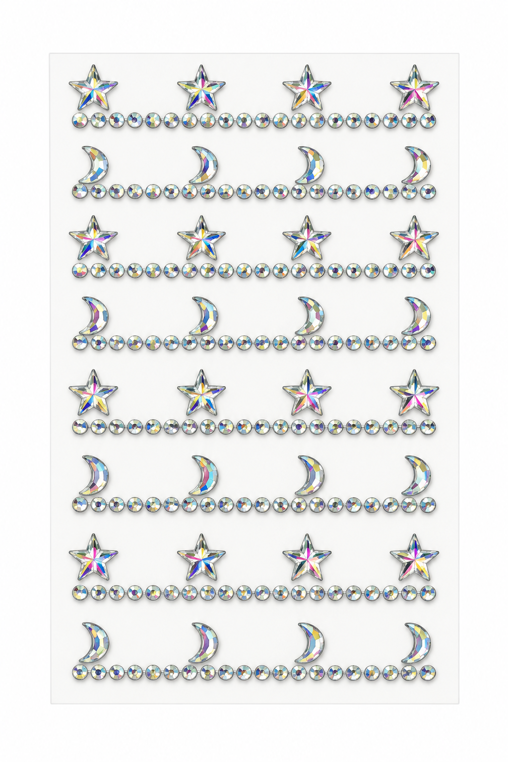Celestial Iridescent Rhinestone Sticker Sheet