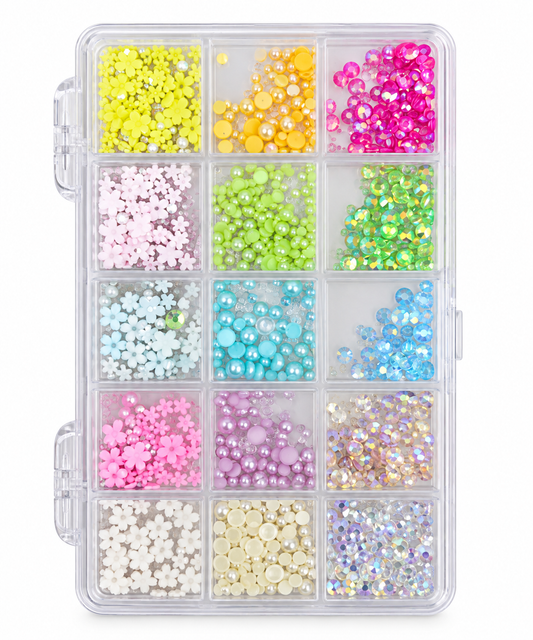 Colorful Art Rhinestone Storage Box.