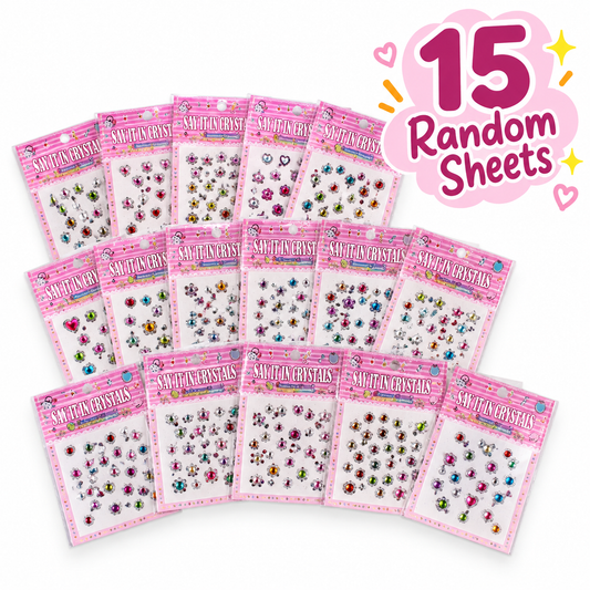 Colourful Crystal Sticker Sheet Collection