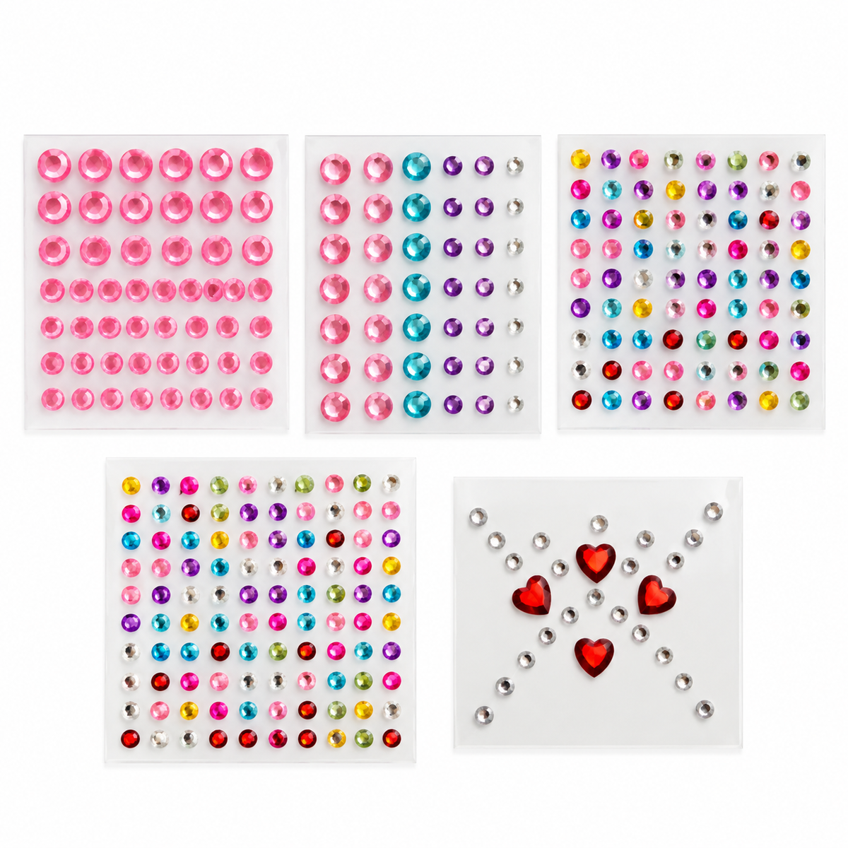 10 Random Rhinestone Sticker Sheets