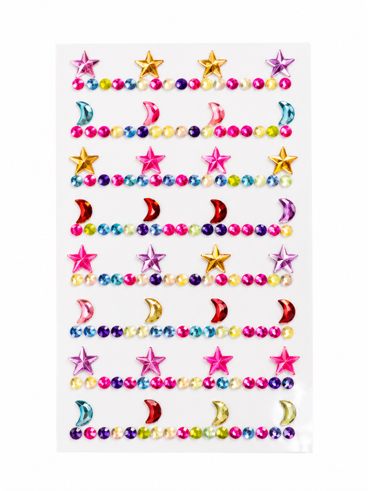 Celestial Iridescent Rhinestone Sticker Sheet
