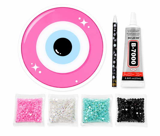 Evil Eye pink DIY Diamond Kit