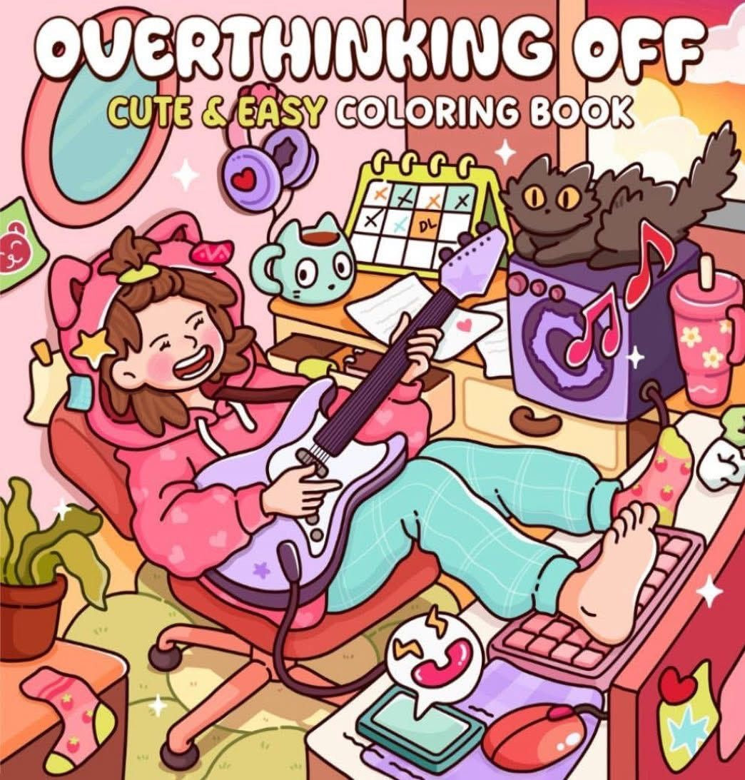 Overthinking off coloring book