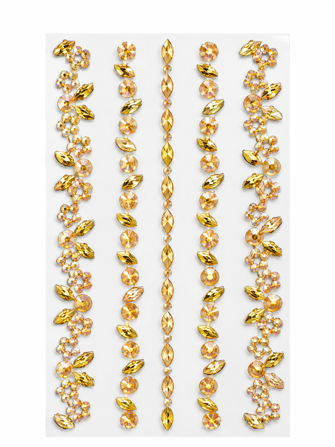 Golden Iridescent Rhinestone