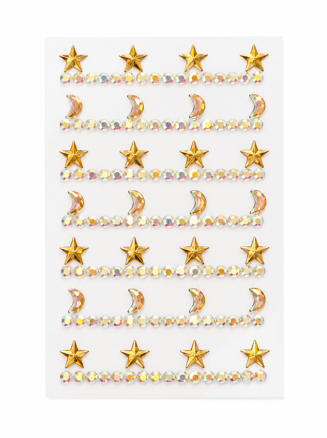 Celestial Iridescent Rhinestone Sticker Sheet