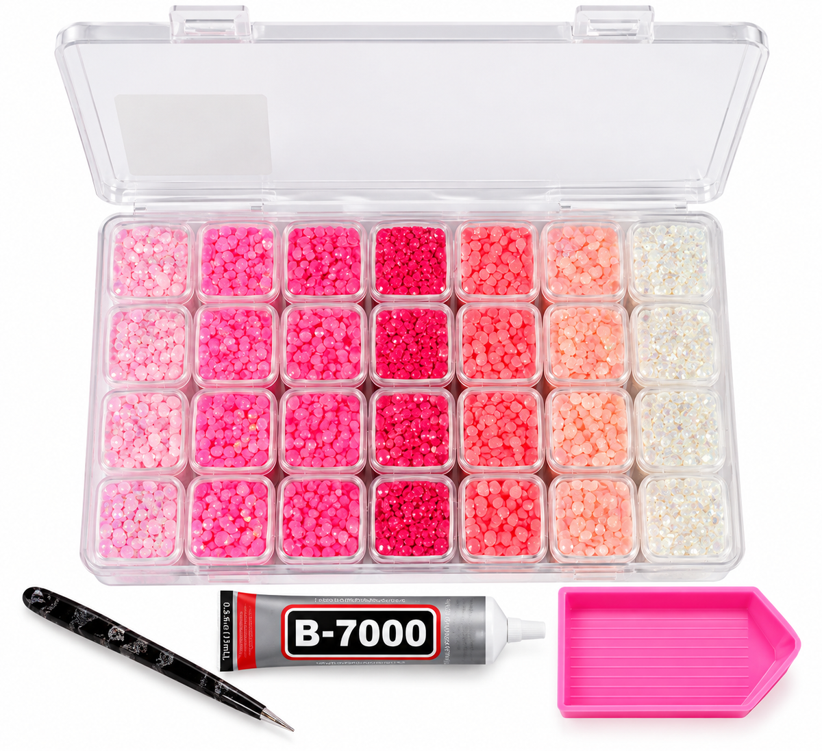28 pink bedazzling kit