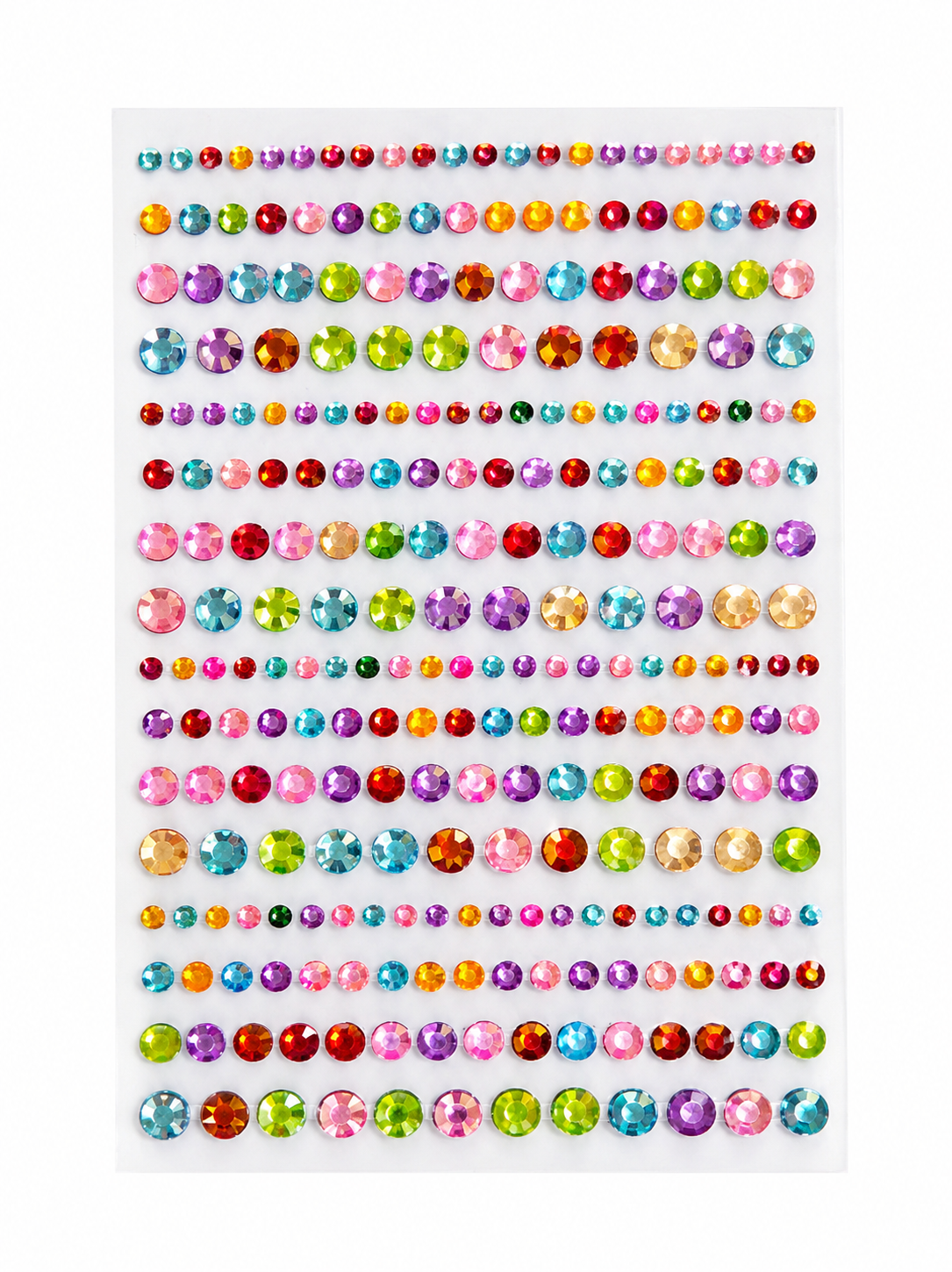 Rainbow Rhinestone Sticker Sheet