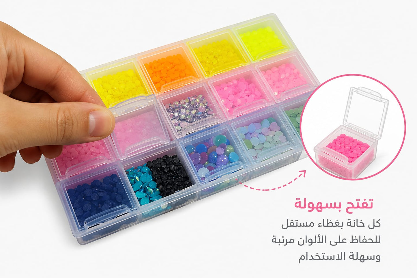 Biggest  Sparkle Diamond Art Kit –21 Colors
