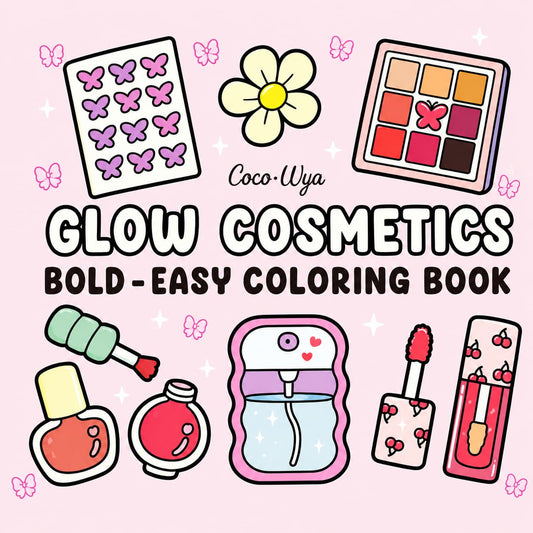 Glow cosmetics  –  Coloring Book