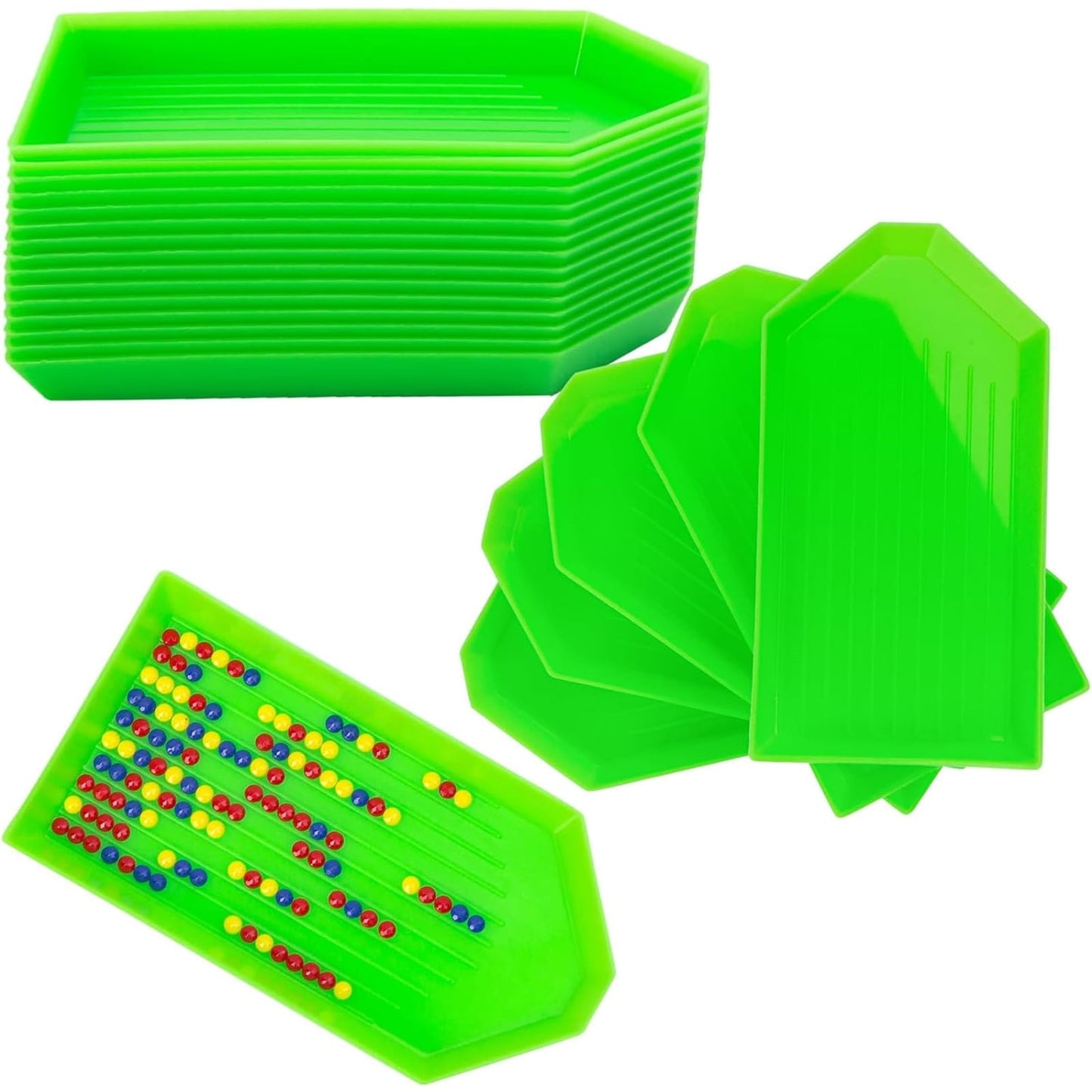 1 pcs Green Plastic Tray