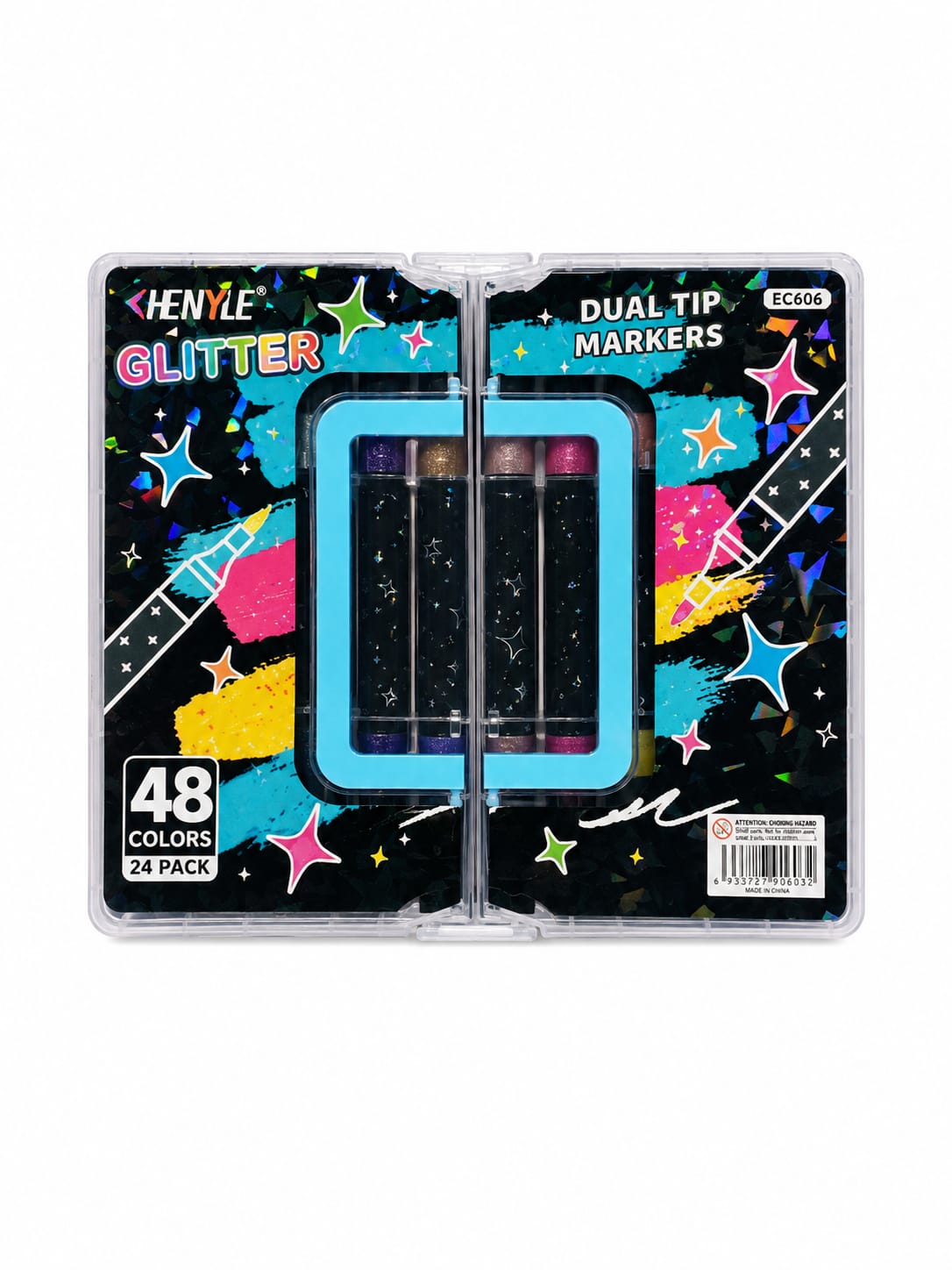 Glitter Markers 48-ألوان جليتر