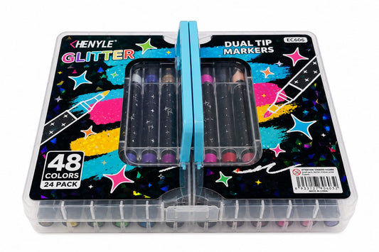 Glitter Markers 48-ألوان جليتر