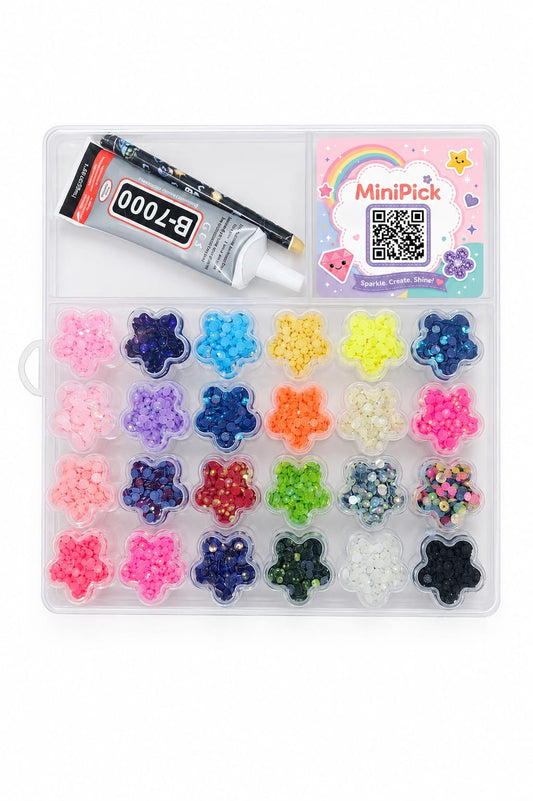 flower Sparkle Diamond Art Kit – 24Colors ✨