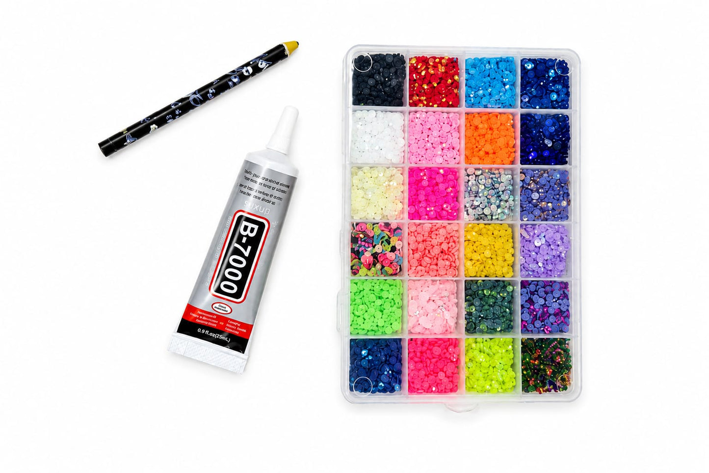 Sparkle Diamond Art Kit – 24Colors ✨