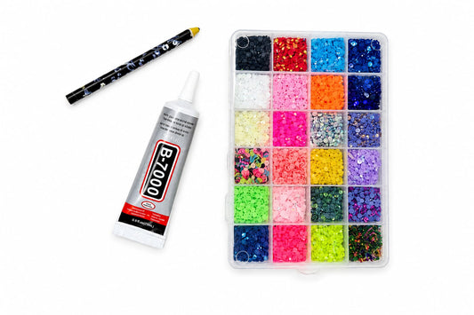 Sparkle Diamond Art Kit – 24Colors ✨