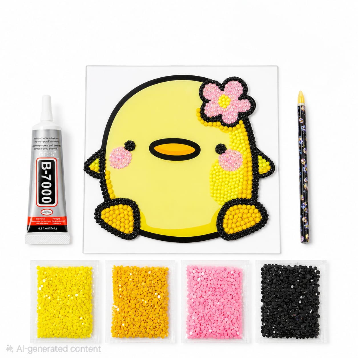 Acrylic Duck Sparkle Diamond Art Kit