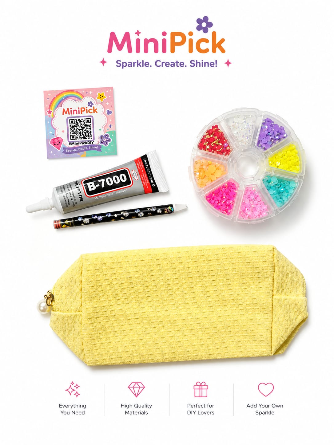 Bedazzling Pencil Case Kit
